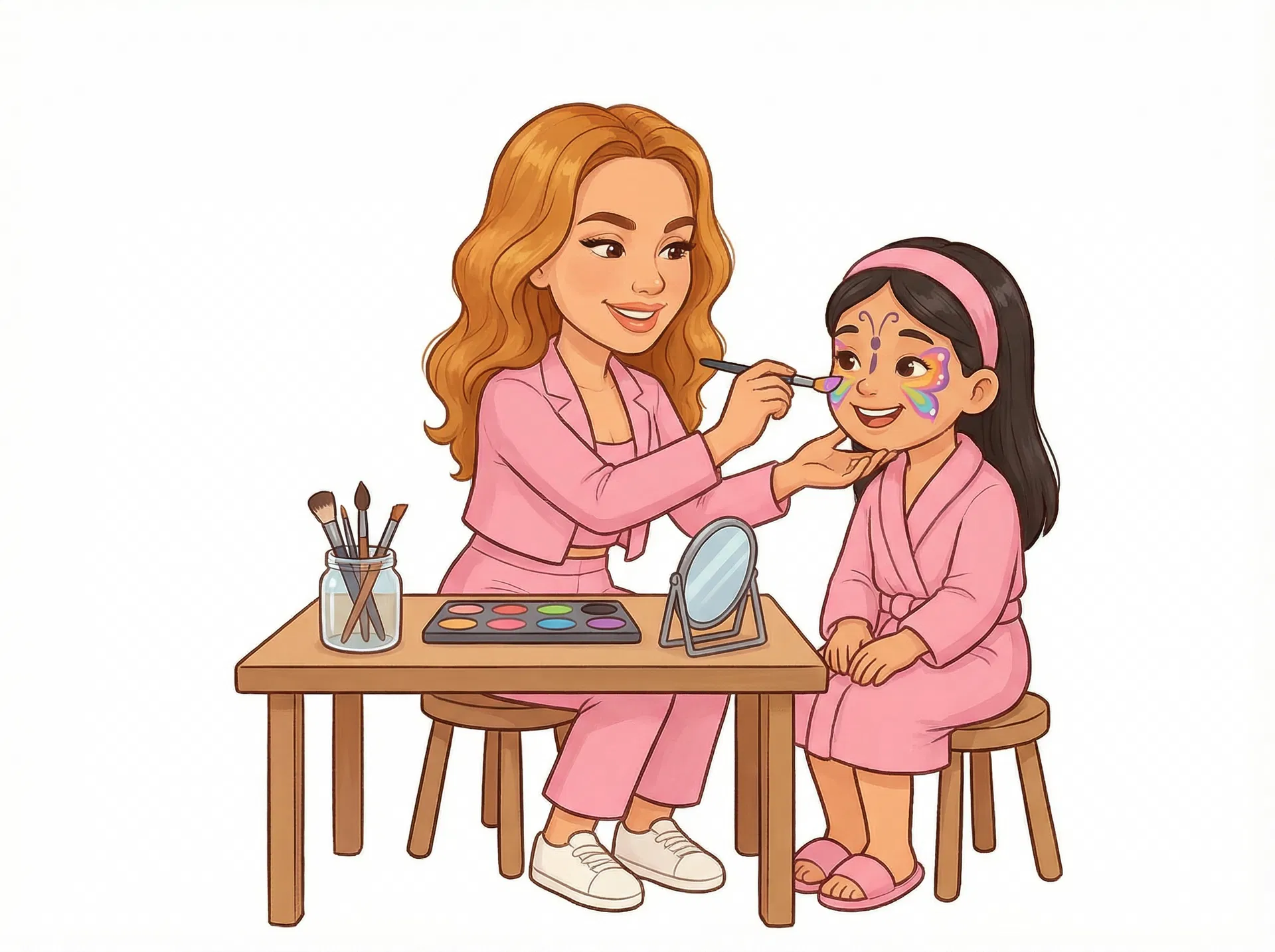 Kinderschminken oder Kinder-Make-up